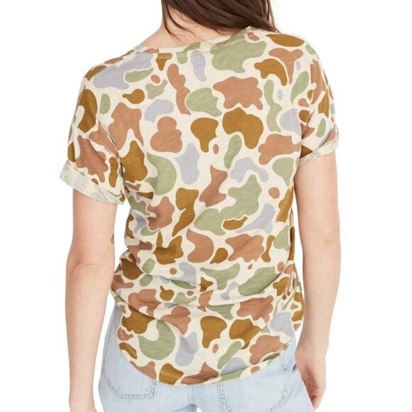 MADEWELL‎  Whisper Cotton Camo Print Crewneck Tee Size Medium - Picture 8 of 8